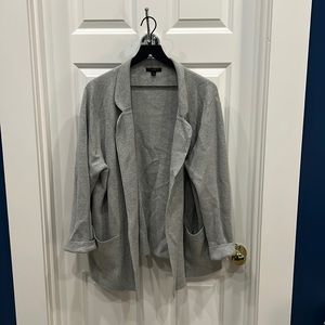 JCrew XL sweater blazer - light grey